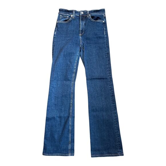 Rag & Bone Marine Blue Bootcut Jeans Size 27 - Picture 1 of 5
